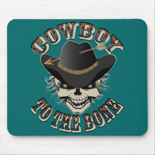 Cowboy Skull Mouse Pad