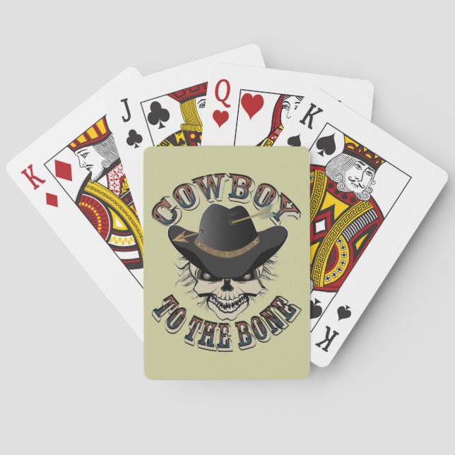 Cowboy Skull Playing Cards (Back)