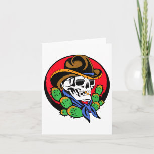 Cowboy Skull Western Traditional Tattoo Artist Tat Card