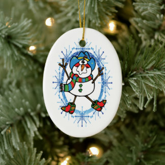 Cowboy Snowman Ornament