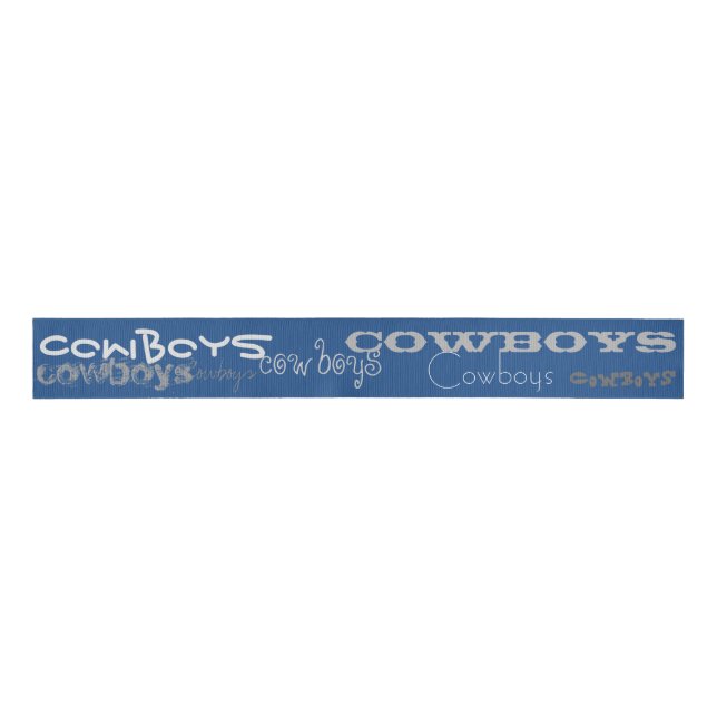 Cowboy Spirit In Your Hair Grosgrain Ribbon (Front)