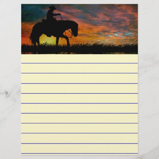 Cowboy Stationery (Front)