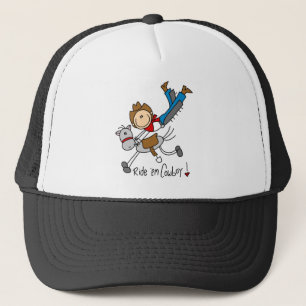 Cowboy Stick Figure Tshirts and Gifts Trucker Hat