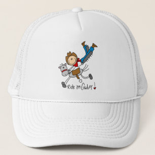 Cowboy Stick Figure Tshirts and Gifts Trucker Hat