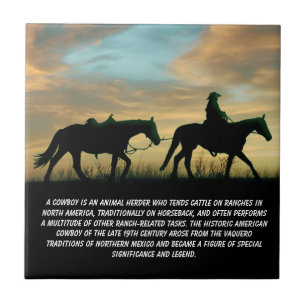 COWBOY SUNRISE TILE