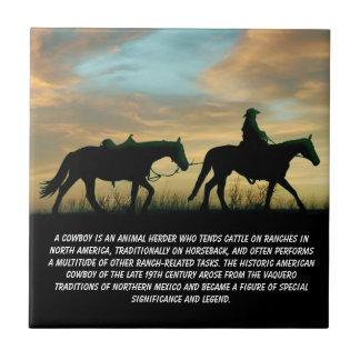 COWBOY SUNRISE TILE