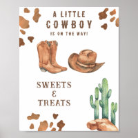 Cowboy Sweets and treats baby shower