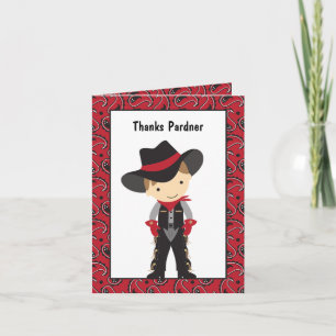 Cowboy Thank You Card