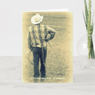 Cowboy Time Greeting Card