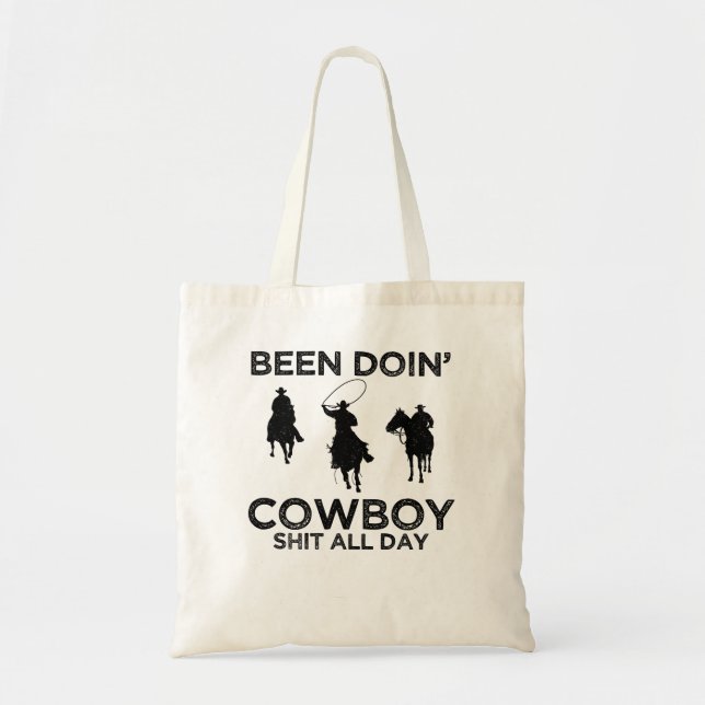 cowboy tote bag (Front)
