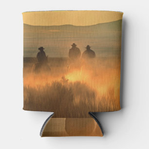 Cowboy Trio: Mountainous Background Gallop. Can Cooler