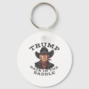 Cowboy Trump Back In The Saddle Inauguration 2025 Key Ring
