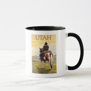 Cowboy (View from Back)Utah Mug