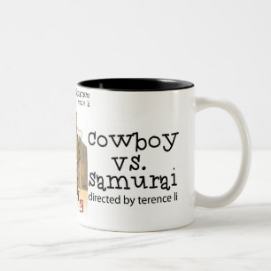 Cowboy vs. Samurai mug