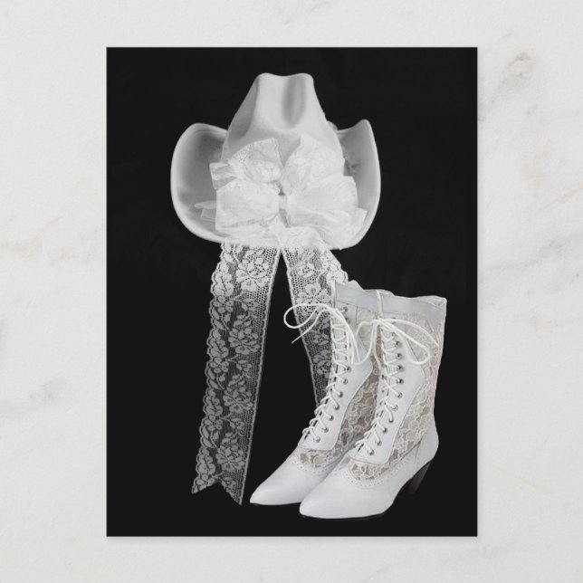 Cowboy Wedding Postcard (Front)