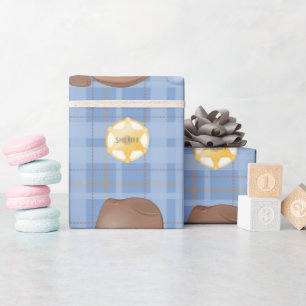 Cowboy Western Boots, Hats & Cacti Rustic Rodeo Wrapping Paper