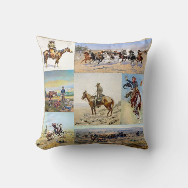Cowboy western popular cushion (Front)
