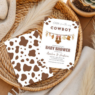 Cowboy Wild West Rodeo kids Western Boy Baby Showe Invitation