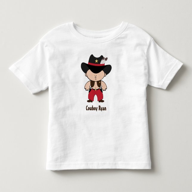 Cowboy with sheriff hat T-Shirt (Front)