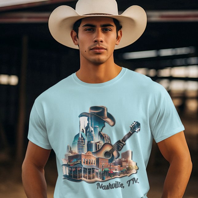 Cowboys and Country Music In Nashville, TN T-Shirt (Creator Uploaded)