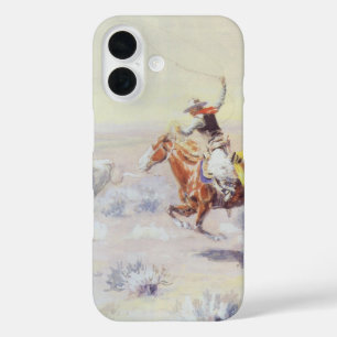 Cowboys from the Bar Triangle by CM Russell iPhone 16 Case