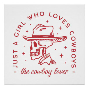 Cowboys lover cowgirl aesthetic poster