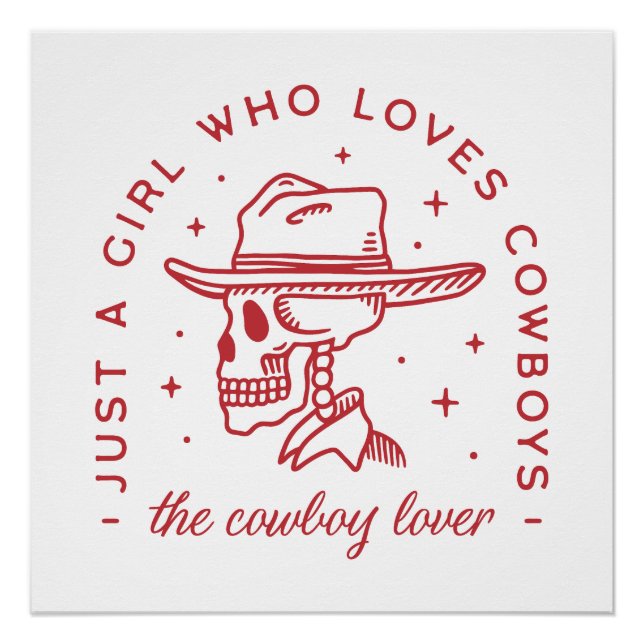 Cowboys lover cowgirl aesthetic poster (Front)