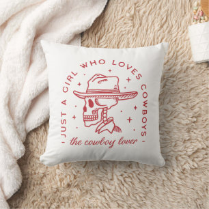 Cowboys lover cowgirl country girl aesthetic cushion