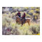 Cowboys on Horseback Sagebrush Santa Fe NM Poster