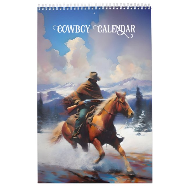 Cowboys on Horses Calendar (Cover)