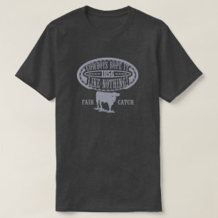 Cowboys Rope It Like Nothing Barbed Wire Lite Blue T-Shirt