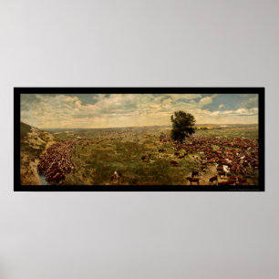 Cowboys Rounding Up Cattle 1912 Poster