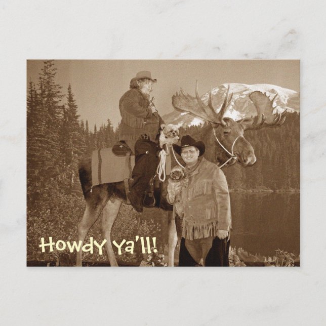 cowboyus, Howdy ya'll! Postcard (Front)