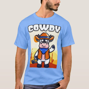 Cowdy Funny Cow Cowboy Costume Western Ranch T-Shirt