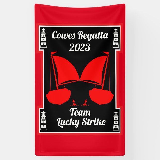 Cowes Isle of Wight Yacht Regatta Banner (Vertical)