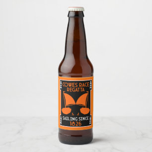 Cowes Isle of Wight Yacht Regatta Beer Bottle Label