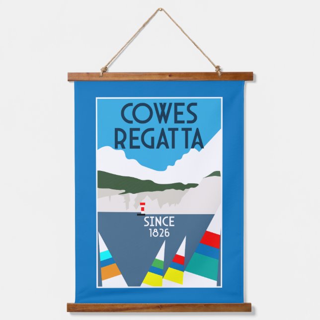 Cowes Isle of Wight Yacht Regatta Hanging Tapestry (Front)