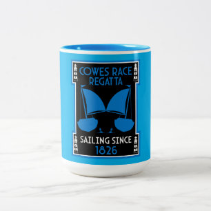 Cowes Isle of Wight Yacht Regatta Two-Tone Coffee Mug