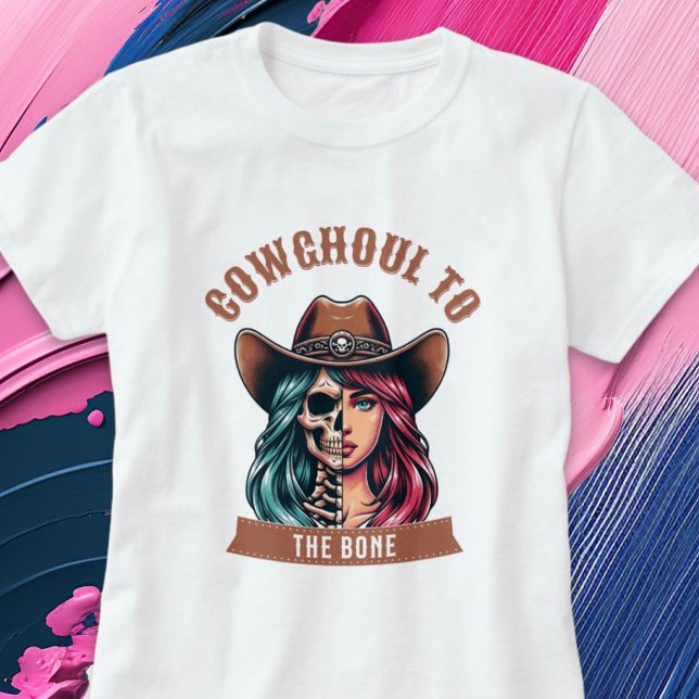 Cowghoul to the Bone Western Halloween Shirt (Cowghoul to the Bone Western Halloween Shirt)