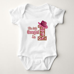 Cowgirl 1st Birthday Baby Bodysuit
