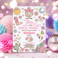 Cowgirl 2nd Birthday Welcome Two The Wild West