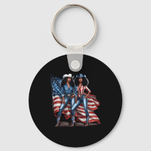 Cowgirl 4th Of July Boots On The Ground Western So Key Ring