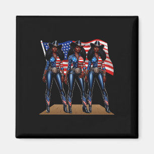 Cowgirl 4th Of July Boots On The Ground Western So Magnet