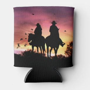 Cowgirl and Cowboy Country Western Romance Can Cooler