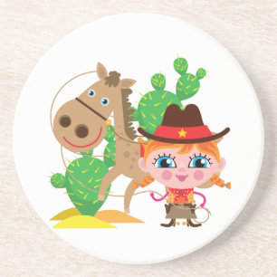 Cowgirl and Horse Coaster