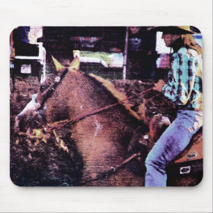 Cowgirl and Paint Horse Mouse Pad