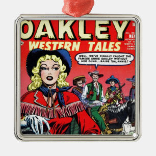 Cowgirl Annie Oakley Metal Tree Decoration