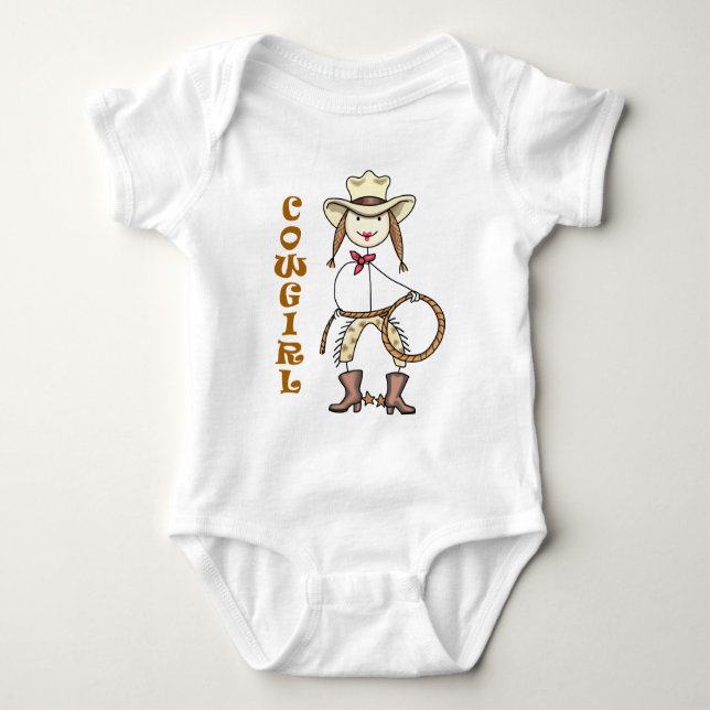 Cowgirl Baby Bodysuit (Front)