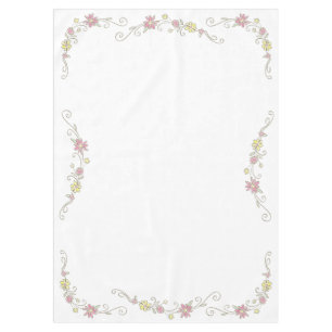 Cowgirl Baby Shower Country Western Pink Girl Tablecloth