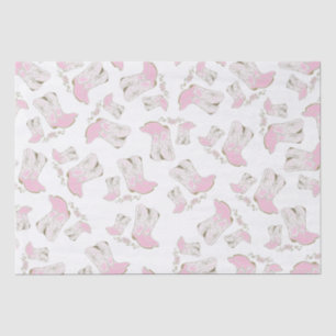 Cowgirl Baby Shower Country Western Pink Girl Tissue Paper